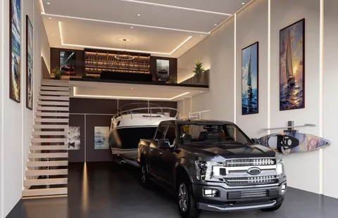a living room with furniture a window and gym equipment