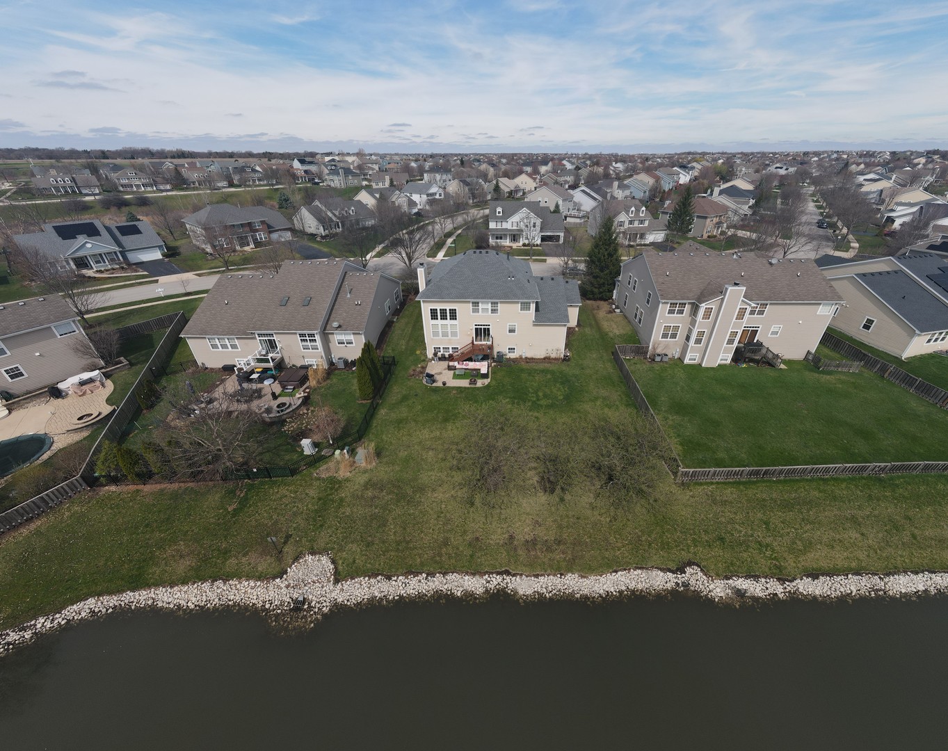 343 Copper Springs Lane Elgin, IL 60124 - Photo 45 of 50 an aerial view of a house with a lake view