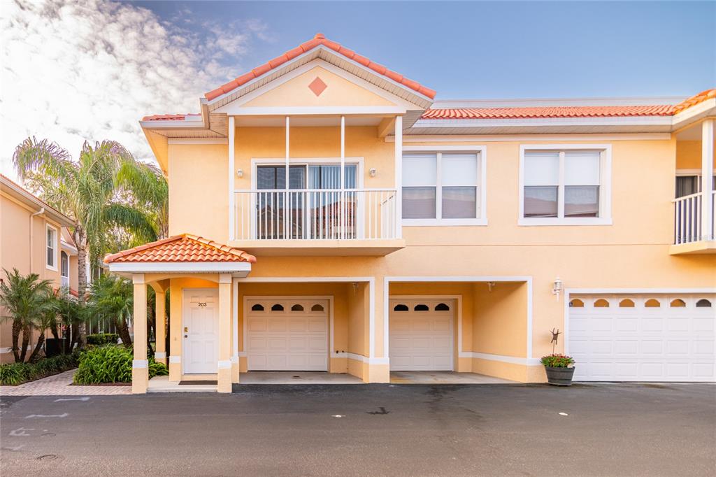 a front view of a house