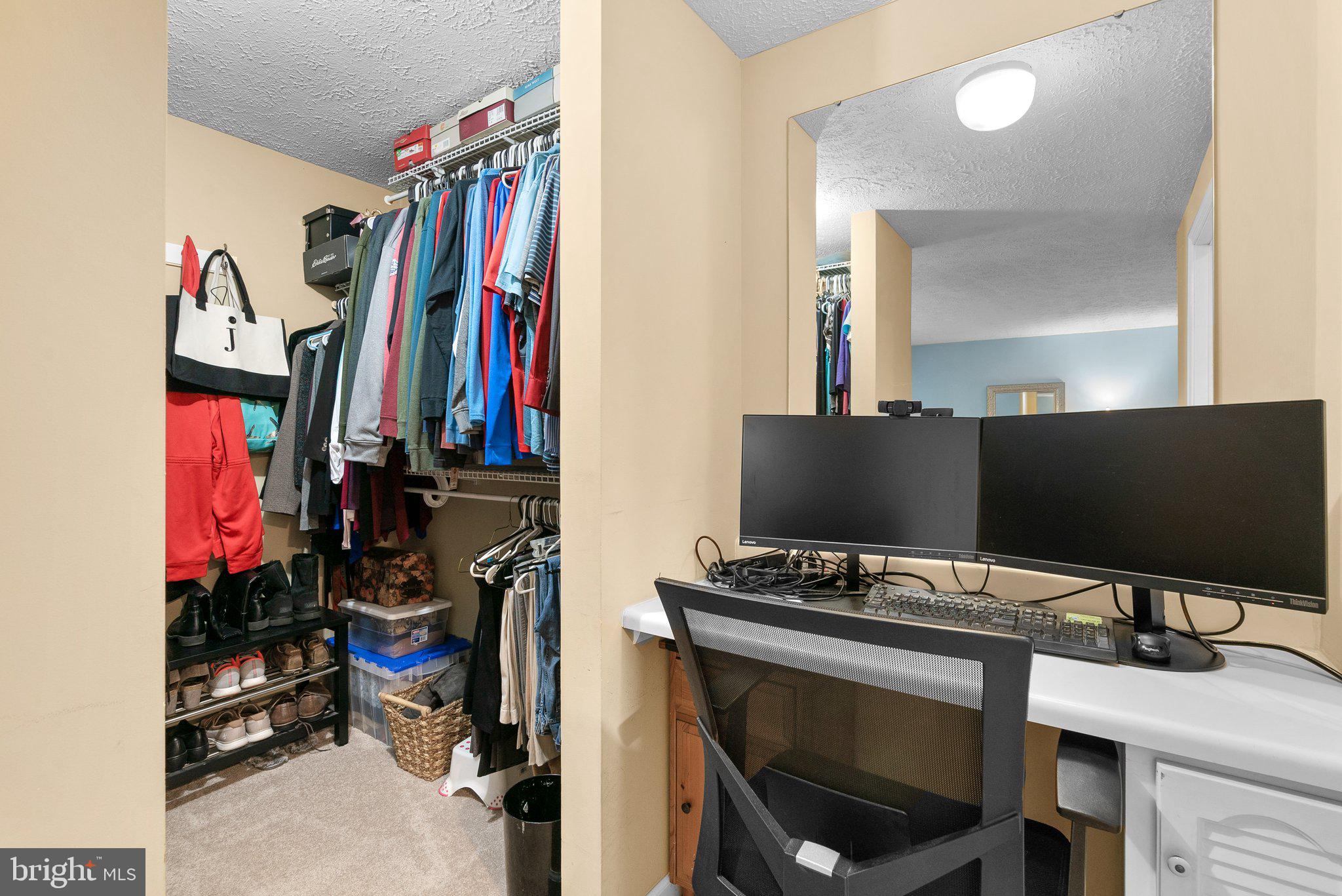 17159 Moss Side Lane, Unit 3 Olney, MD 20832 - Photo 16 of 39 Desk Area in Primary Suite w/ Walk-in Closet