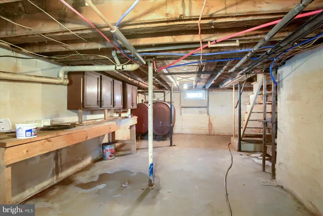 a view of a storage room