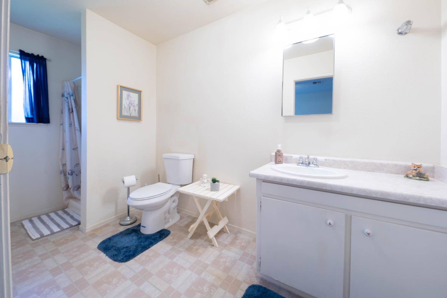 876 Daphne Lane Lemoore, CA 93245 - Photo 10 of 19 a bathroom with a toilet sink and mirror