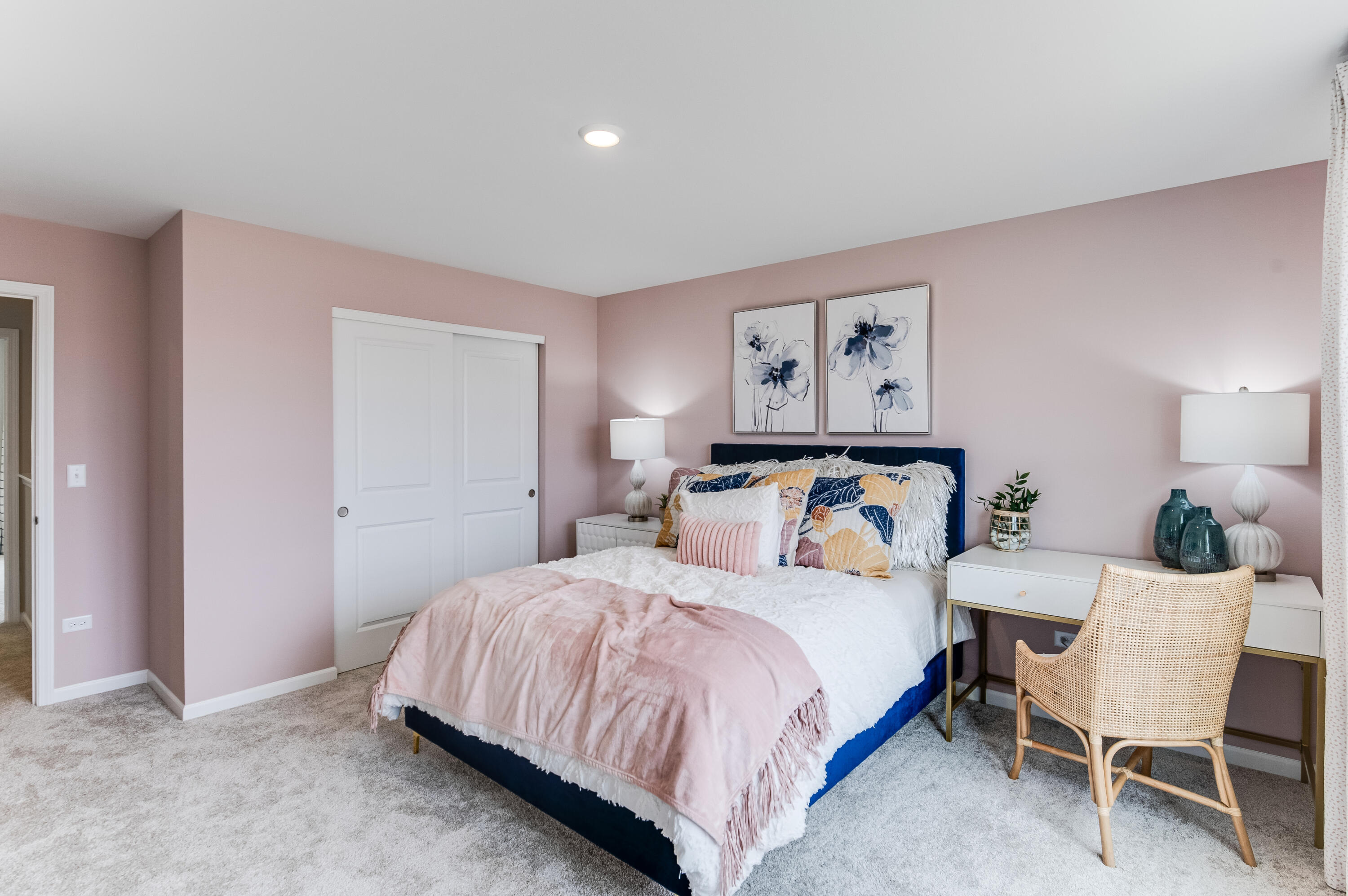 8403 Norwell Street Lowell, IN 46356 - Photo 19 of 26 a bedroom with a bed and a chair