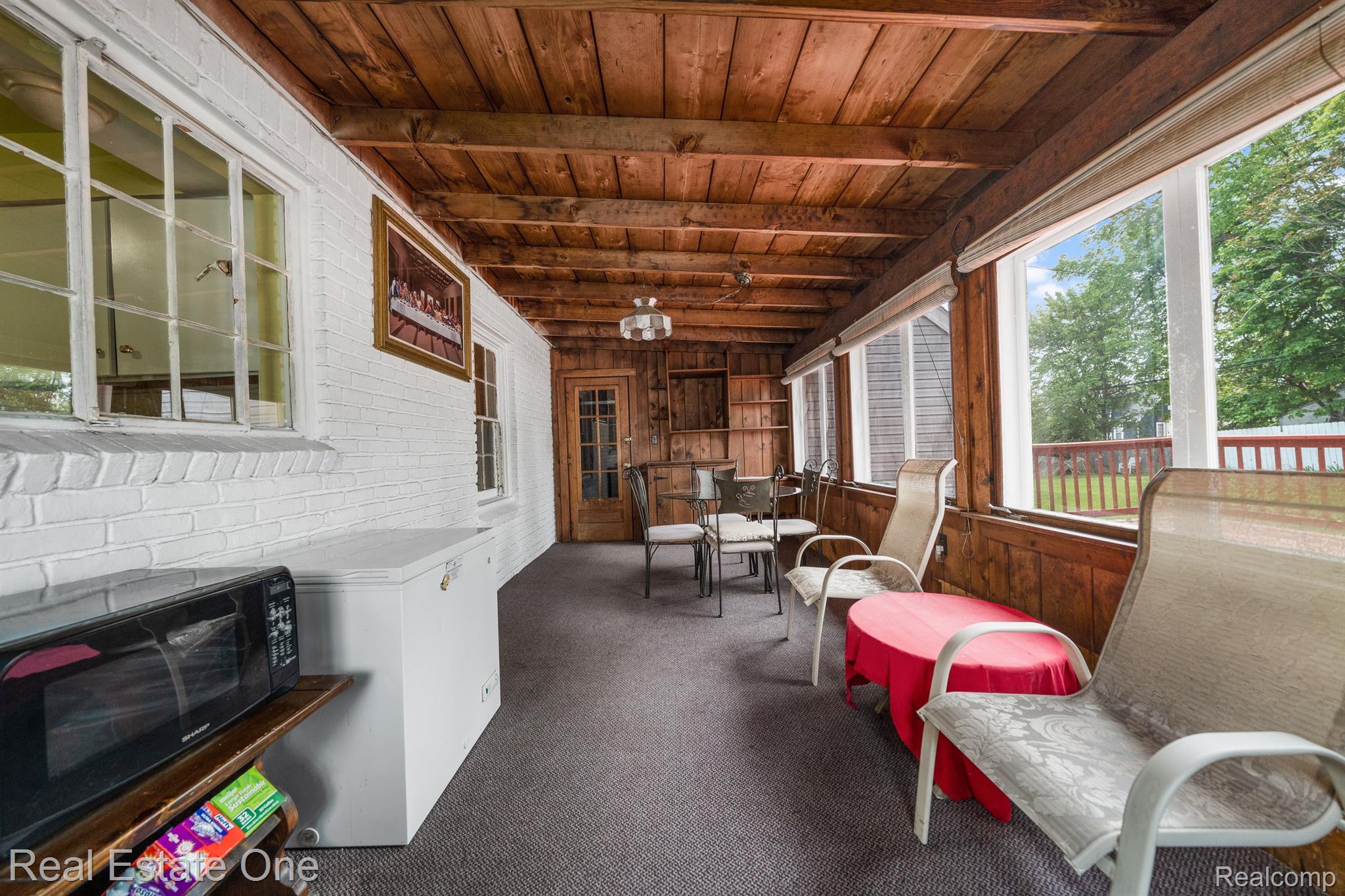 227 Ogemaw Road Pontiac, MI 48341 - Photo 22 of 35 large three-season back porch