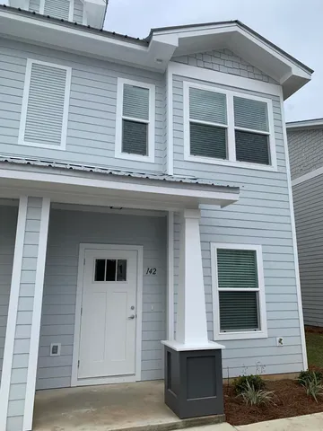 a front view of a house