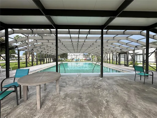 a view of a indoor swimming pool