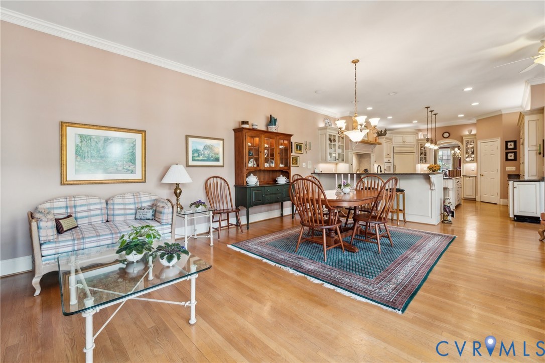 13901 Dunkeld Terrace Midlothian, VA 23113 - Photo 15 of 44 a view of a dining room with furniture and wooden floor