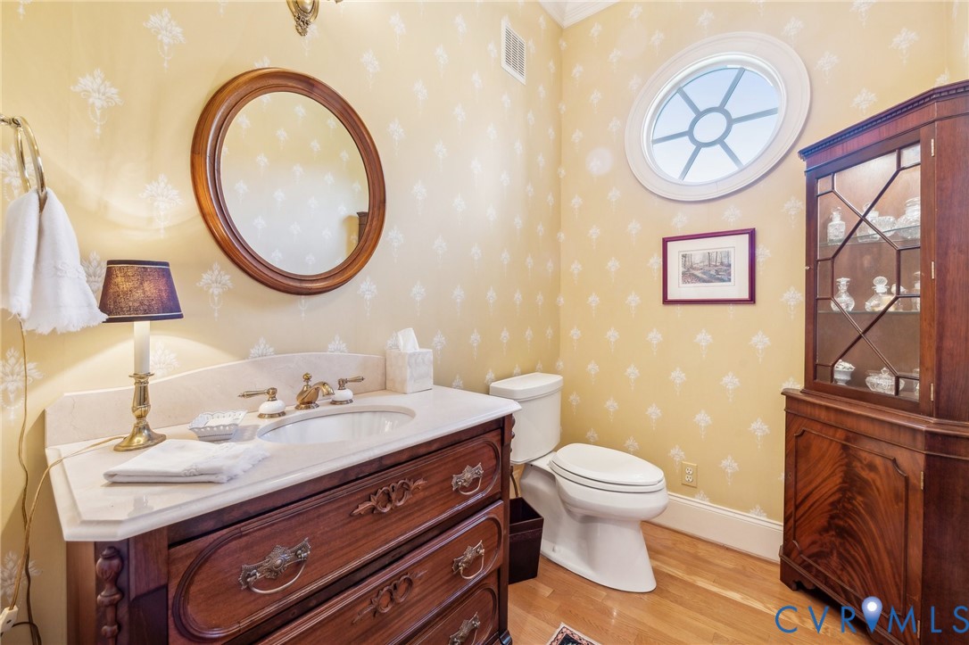 13901 Dunkeld Terrace Midlothian, VA 23113 - Photo 43 of 44 a bathroom with a sink a toilet and a mirror