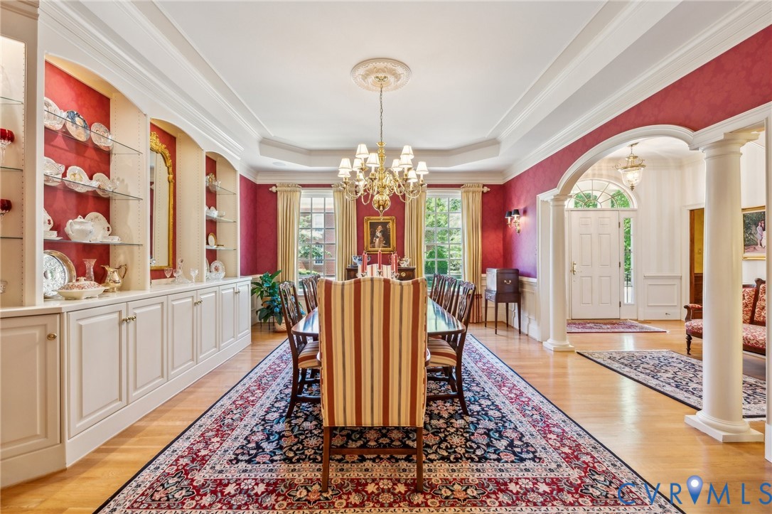 13901 Dunkeld Terrace Midlothian, VA 23113 - Photo 8 of 44 a very nice looking dining room with chandelier