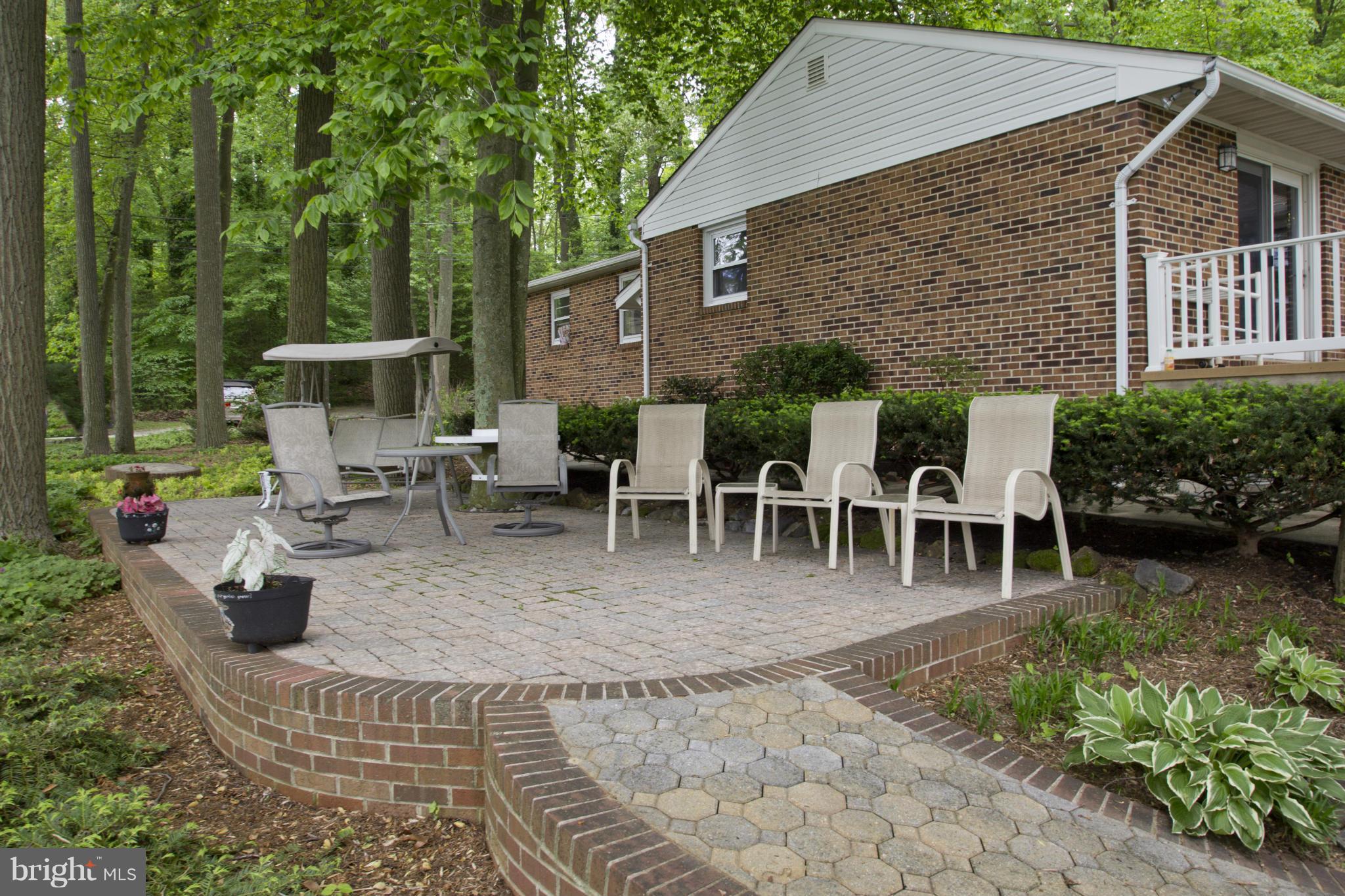 985 Round Bay Road Crownsville, MD 21032 - Photo 4 of 29 Brick patio overlooking water