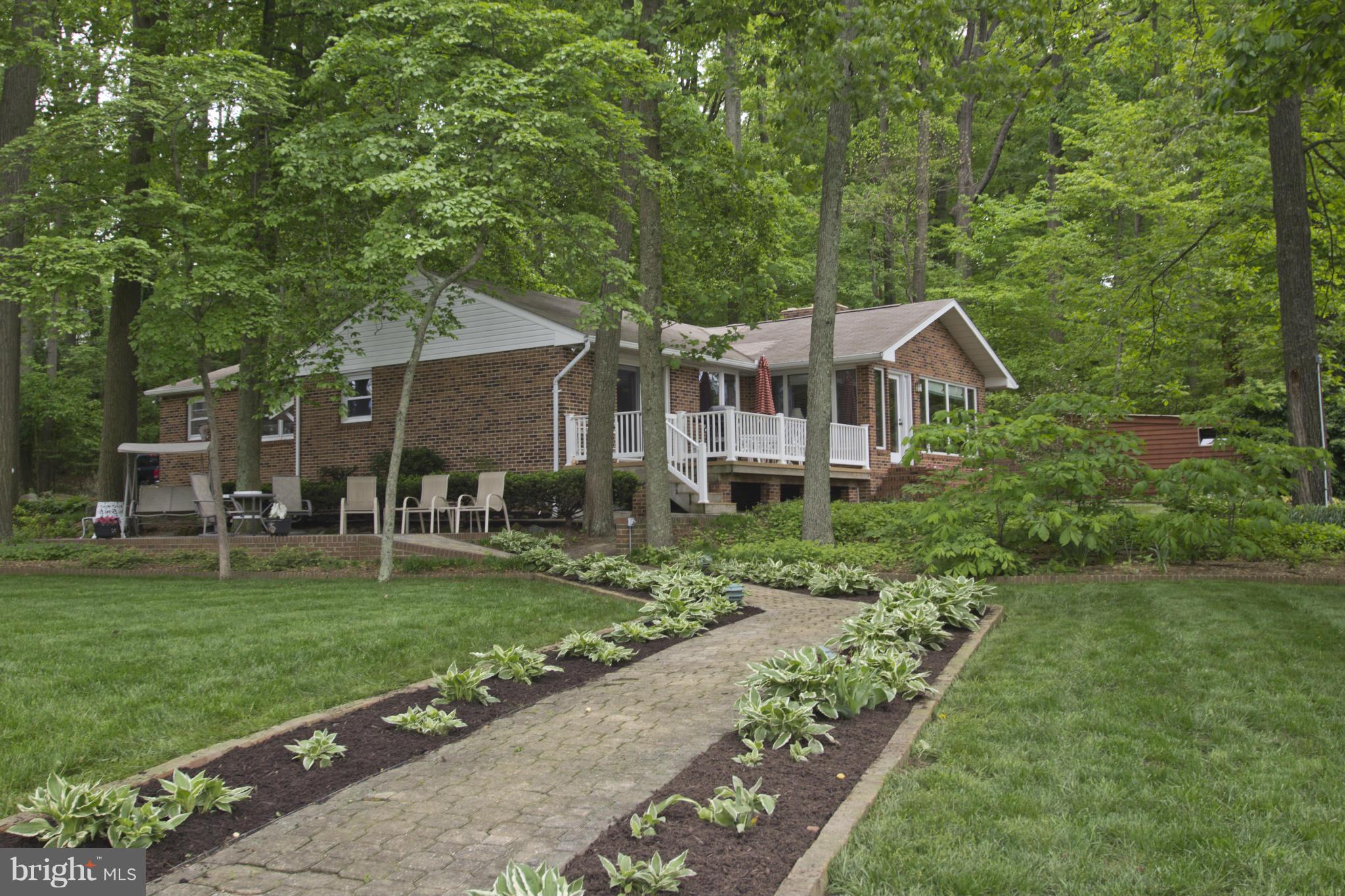 985 Round Bay Road Crownsville, MD 21032 - Photo 8 of 29 Brick sidewalk from dock to home