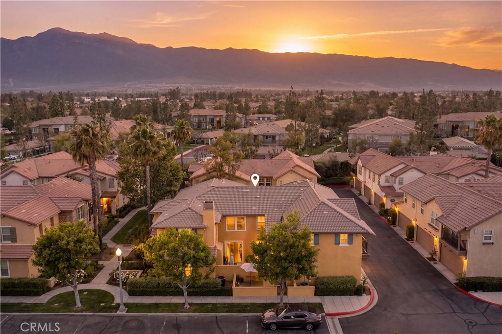 8090 Cornwall Court, Unit 38 Rancho Cucamonga, CA 91739 - Photo 47 of 47 an aerial view of residential houses and outdoor space