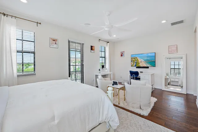 a view of a swimming pool with an outdoor space