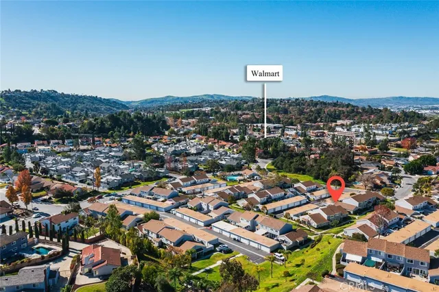 an aerial view of a city