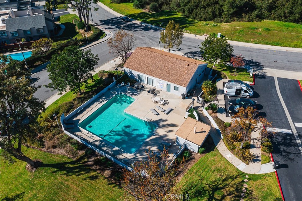 23517 Twin Spring Lane Diamond Bar, CA 91765 - Photo 40 of 40 an aerial view of a house with a garden and swimming pool
