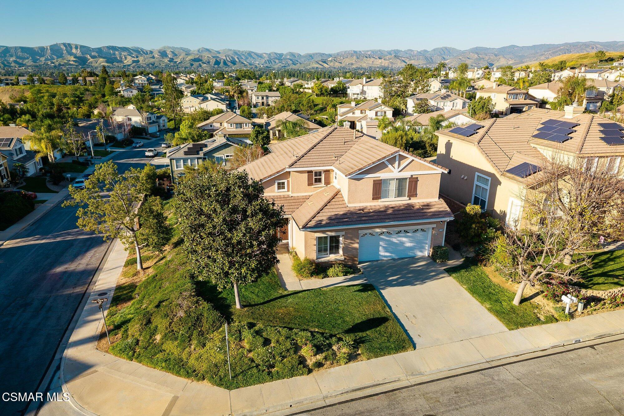 3205 Pine View Drive Simi Valley, CA 93065 - Photo 41 of 72 an aerial view of residential houses with outdoor space