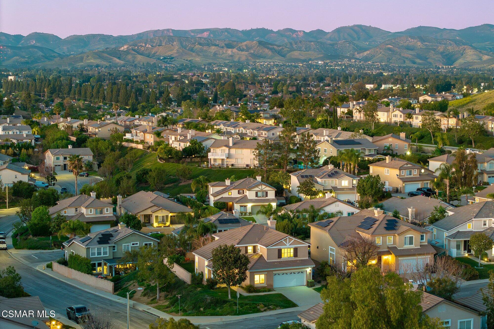 3205 Pine View Drive Simi Valley, CA 93065 - Photo 72 of 72 an aerial view of residential houses and outdoor space