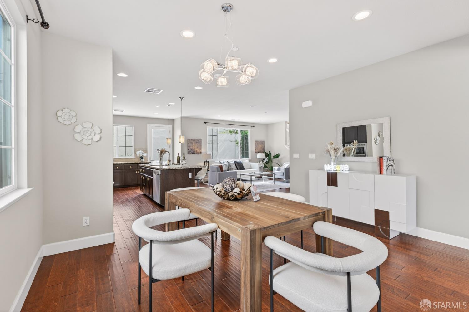 360 Gerald Circle Milpitas, CA 95035 - Photo 7 of 46 a view of a dining room with furniture and wooden floor