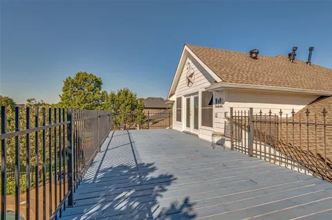 a view of a house with a balcony