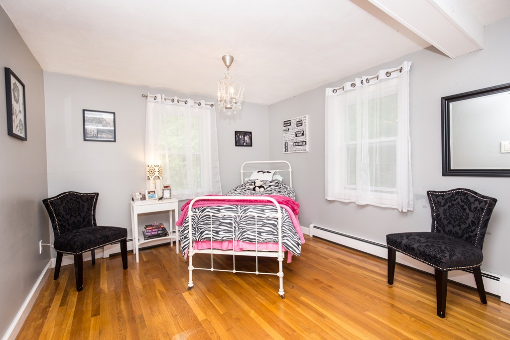 127 Haverhill Road Topsfield, MA 01983 - Photo 23 of 28 a bedroom with a bed and wooden floor