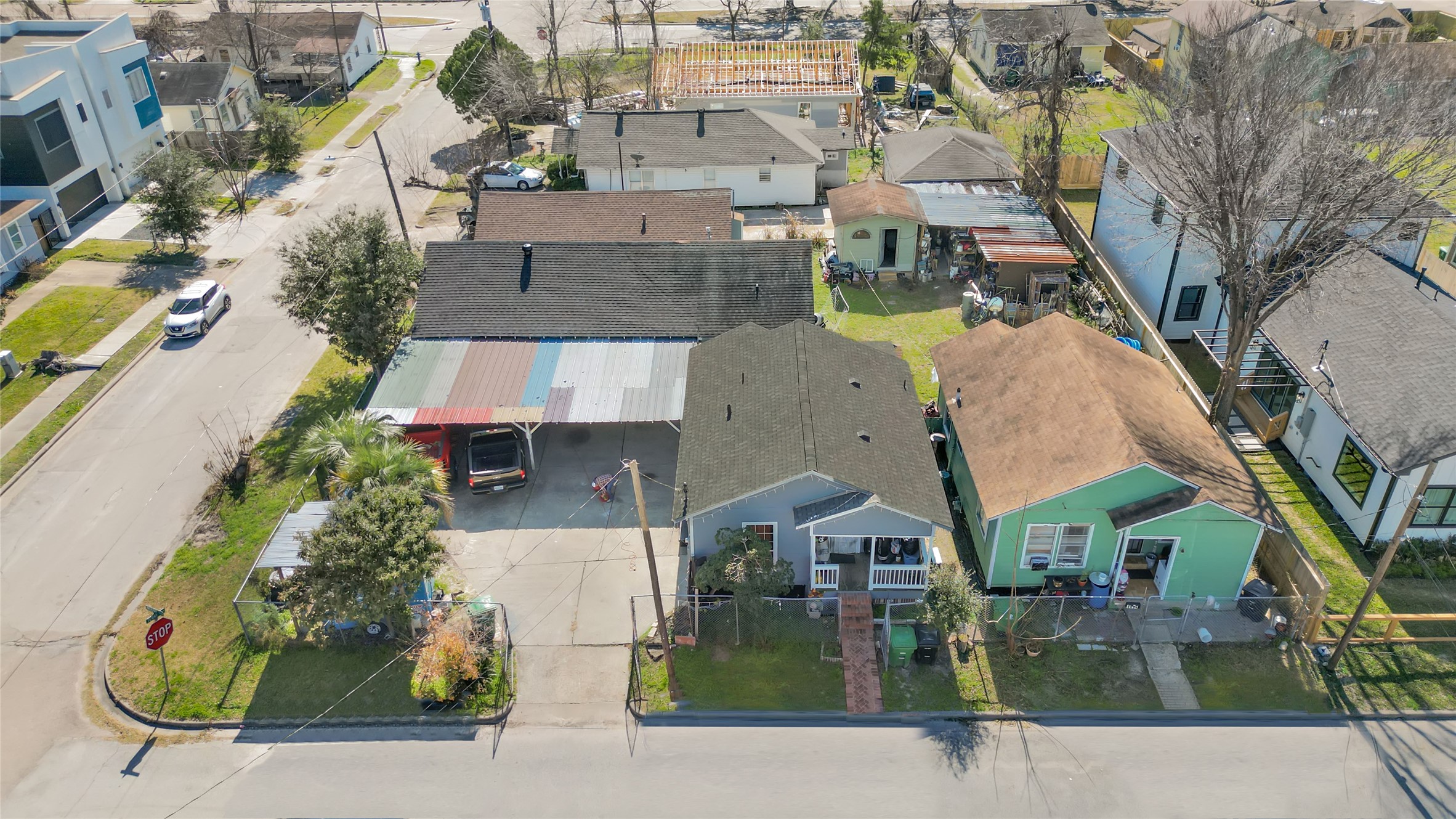 1414 Moody Street Houston, TX 77009 - Photo 1 of 27 an aerial view of multiple houses with yard