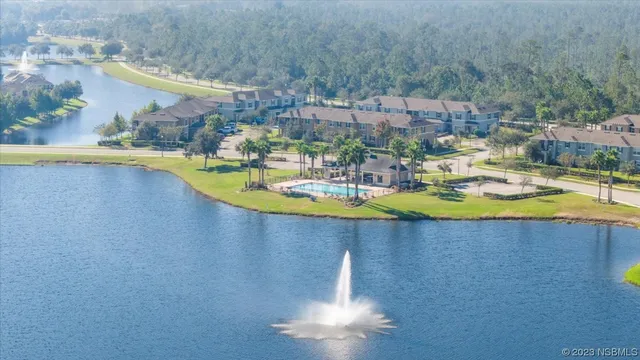 a view of a swimming pool and outdoor space