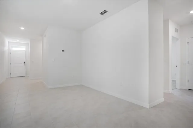 a view of an empty room
