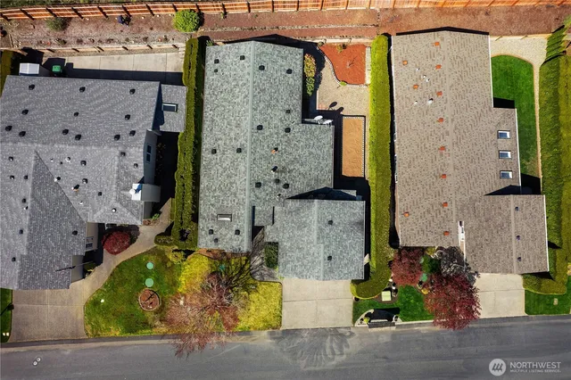 an aerial view of a city with lots of residential buildings