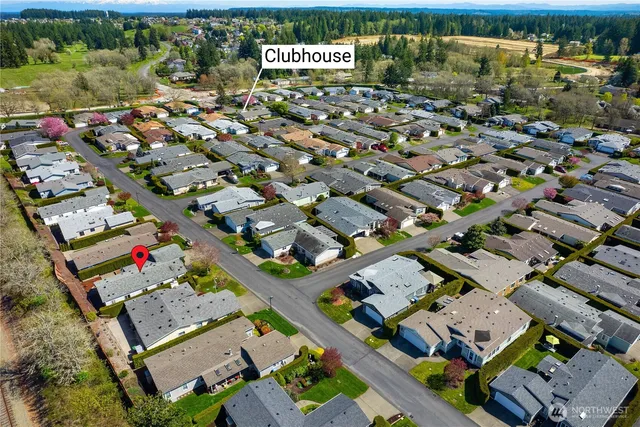 an aerial view of a city