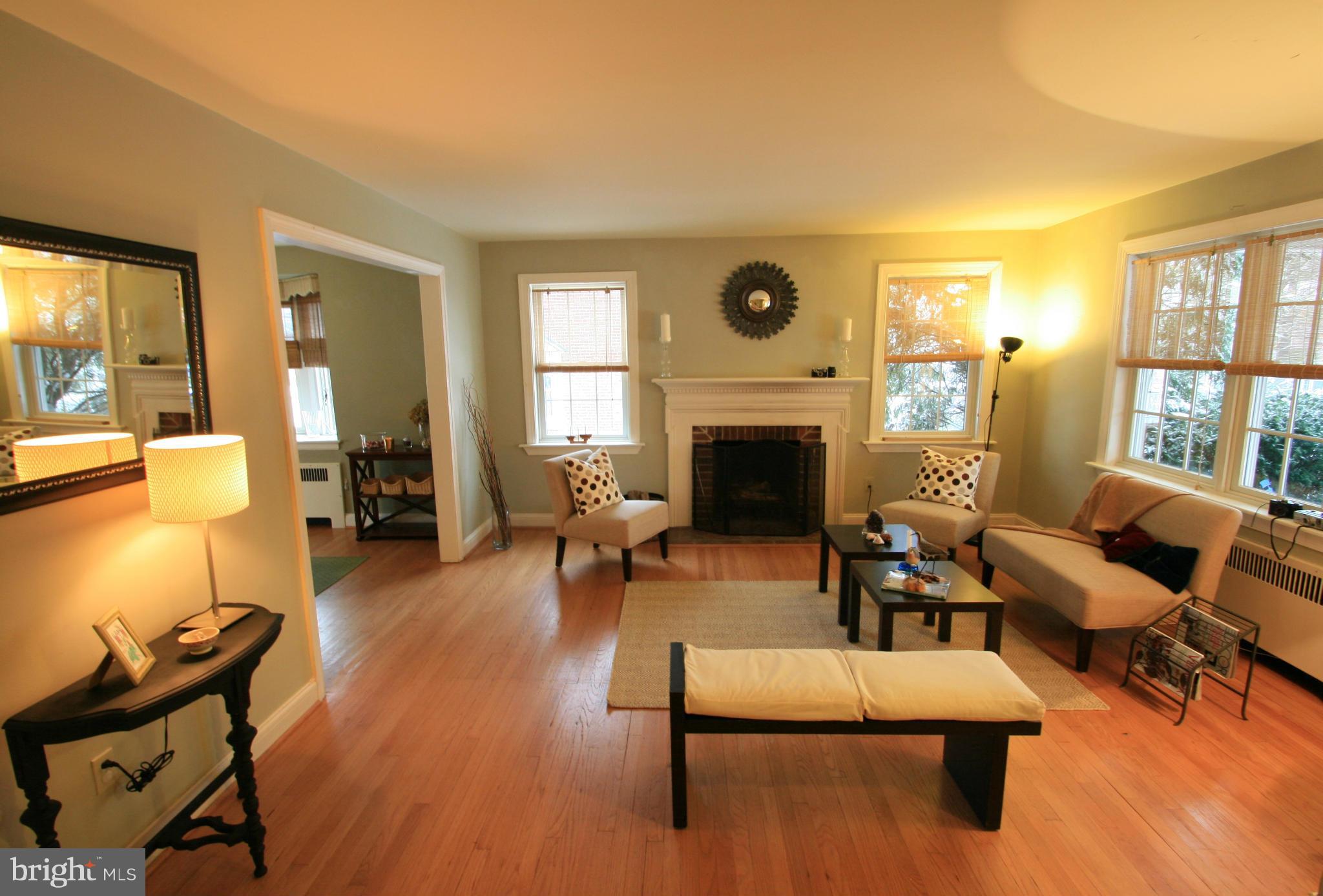3711 Ednor Road Baltimore, MD 21218 - Photo 3 of 30 Living Room w/ W/B Fireplace