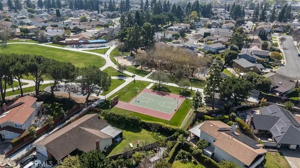 an aerial view of a
