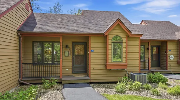 a front view of a house