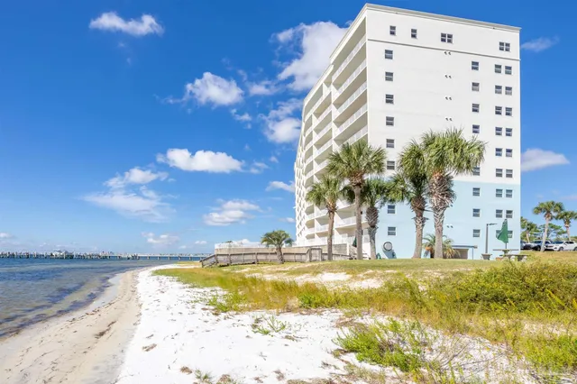a view of an ocean beach