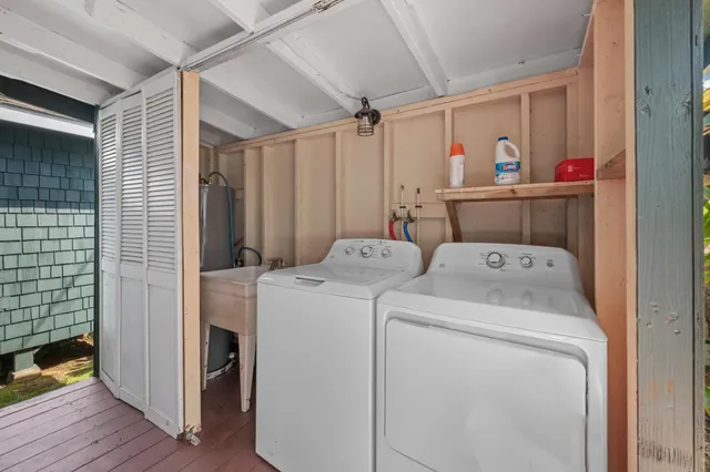 a view of a house with a street