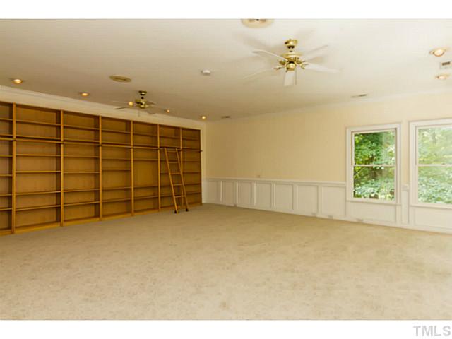 1300 Milvaney Court Raleigh, NC 27615 - Photo 12 of 25 Library/Great Room with wet bar!
