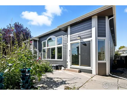 a view of a backyard with garden