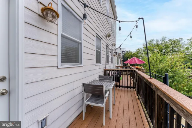 a view of balcony and deck