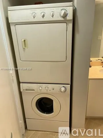 a close up view of washer and dryer
