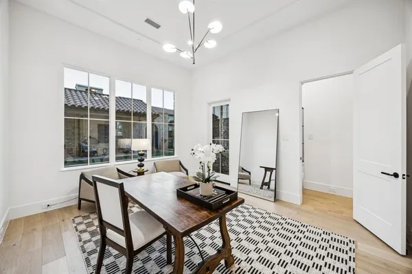 a view of a livingroom with furniture and window