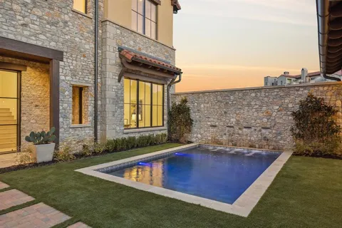 a view of outdoor space yard swimming pool and porch