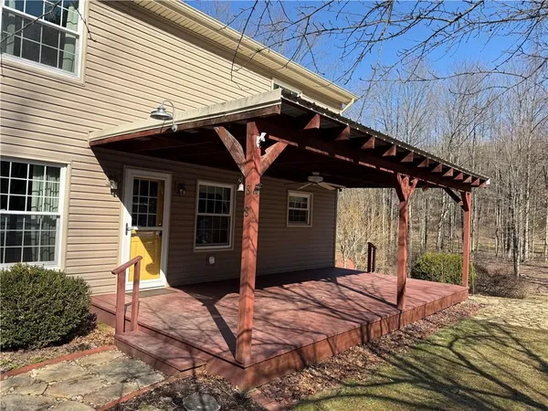 a front view of a house