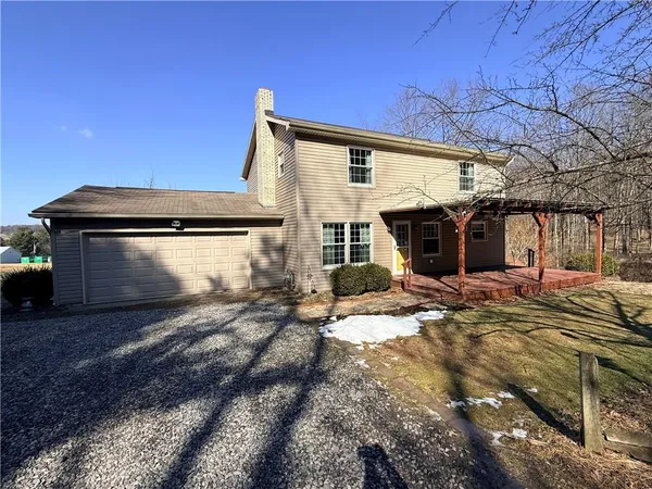 a view of a house with a patio