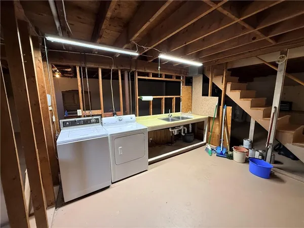 a view of storage and utility room