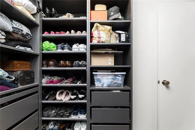 a room with storage and utility