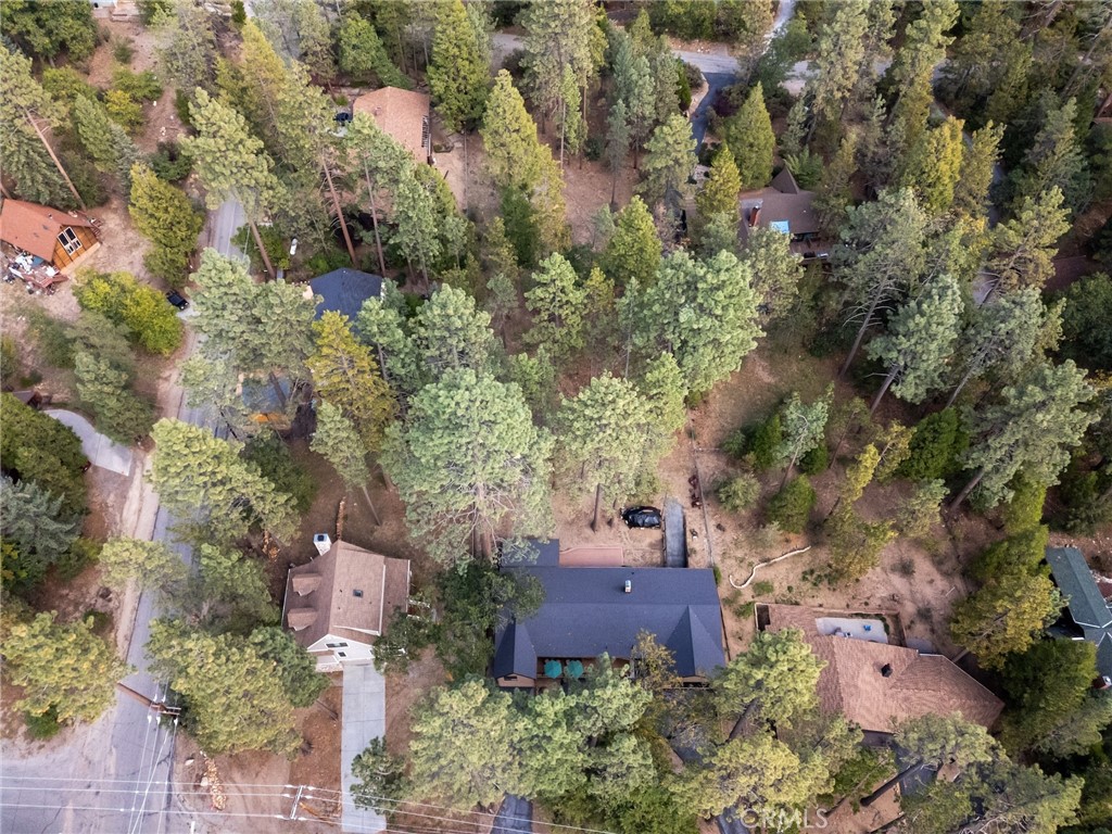 25220 Rim Rock Road Idyllwild, CA 92549 - Photo 51 of 55 an aerial view of a house with a yard