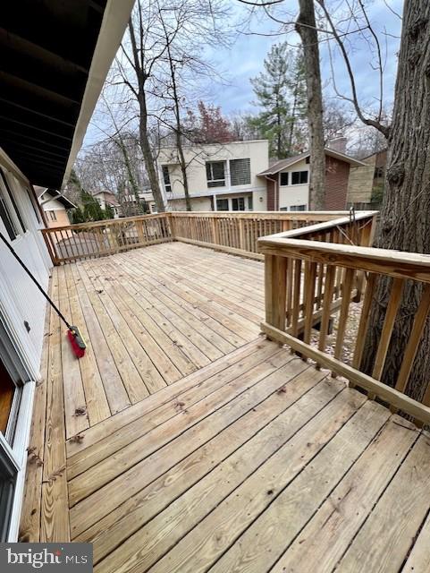 6420 Hollins Drive Bethesda, MD 20817 - Photo 10 of 34 Large deck from dining room or kitchen doors