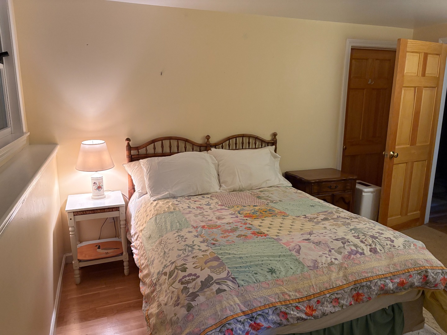 22 Old Lighthouse Road Vineyard Haven, MA 02568 - Photo 25 of 26 a bedroom with a bed and wooden floor