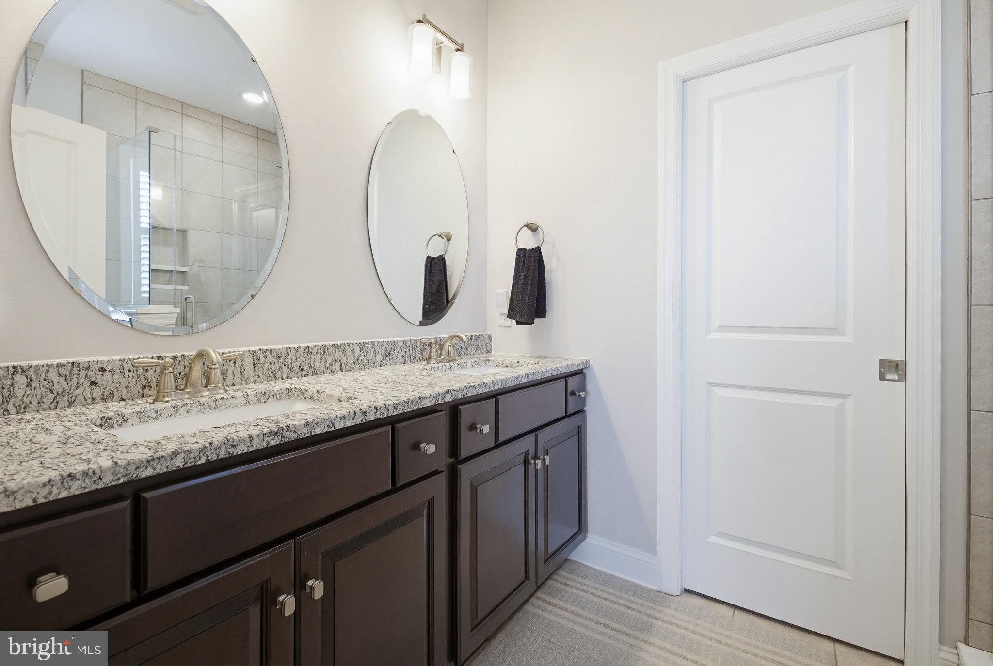 361 Meadow Rose Drive Lititz, PA 17543 - Photo 21 of 39 a bathroom with a granite countertop double vanity sink and a mirror