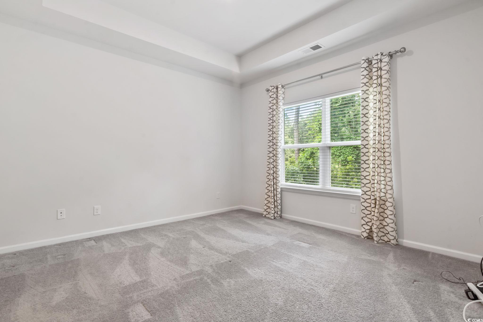 62 Sea Shell Drive, Unit 62 Murrells Inlet, SC 29576 - Photo 19 of 34 Carpeted spare room featuring baseboards and a raised ceiling