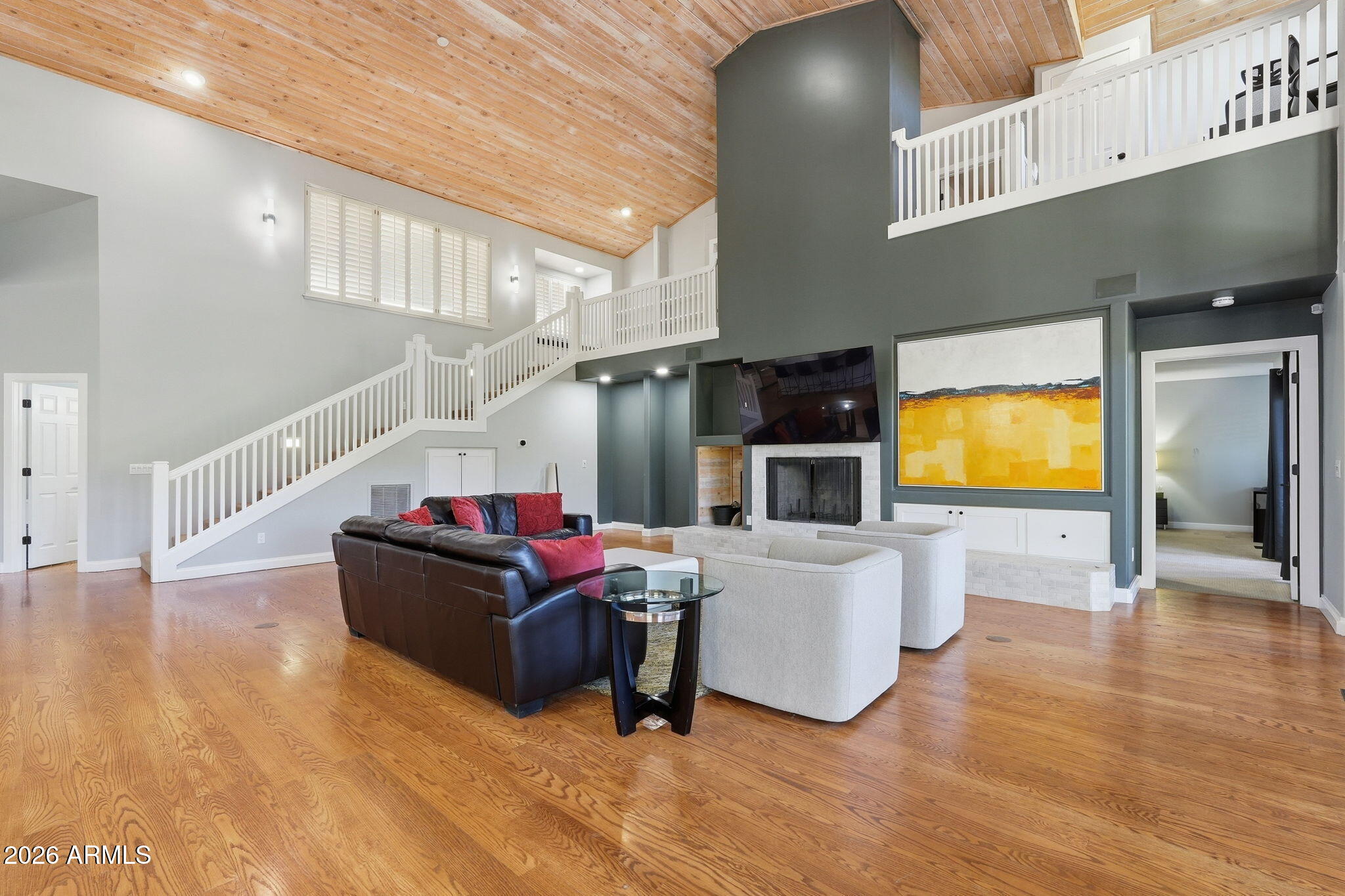 3441 Griffiths Spring Flagstaff, AZ 86005 - Photo 12 of 71 a living room with furniture and a flat screen tv